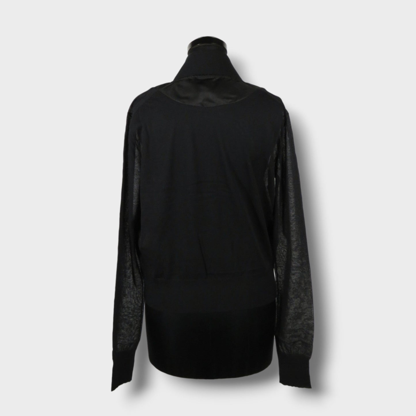 sacai Nylon Twill Mix Knit Cardigan