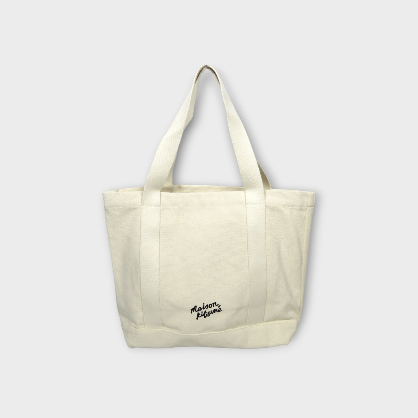 MAISON KITSUNÉ FOX HEAD TOTE BAG