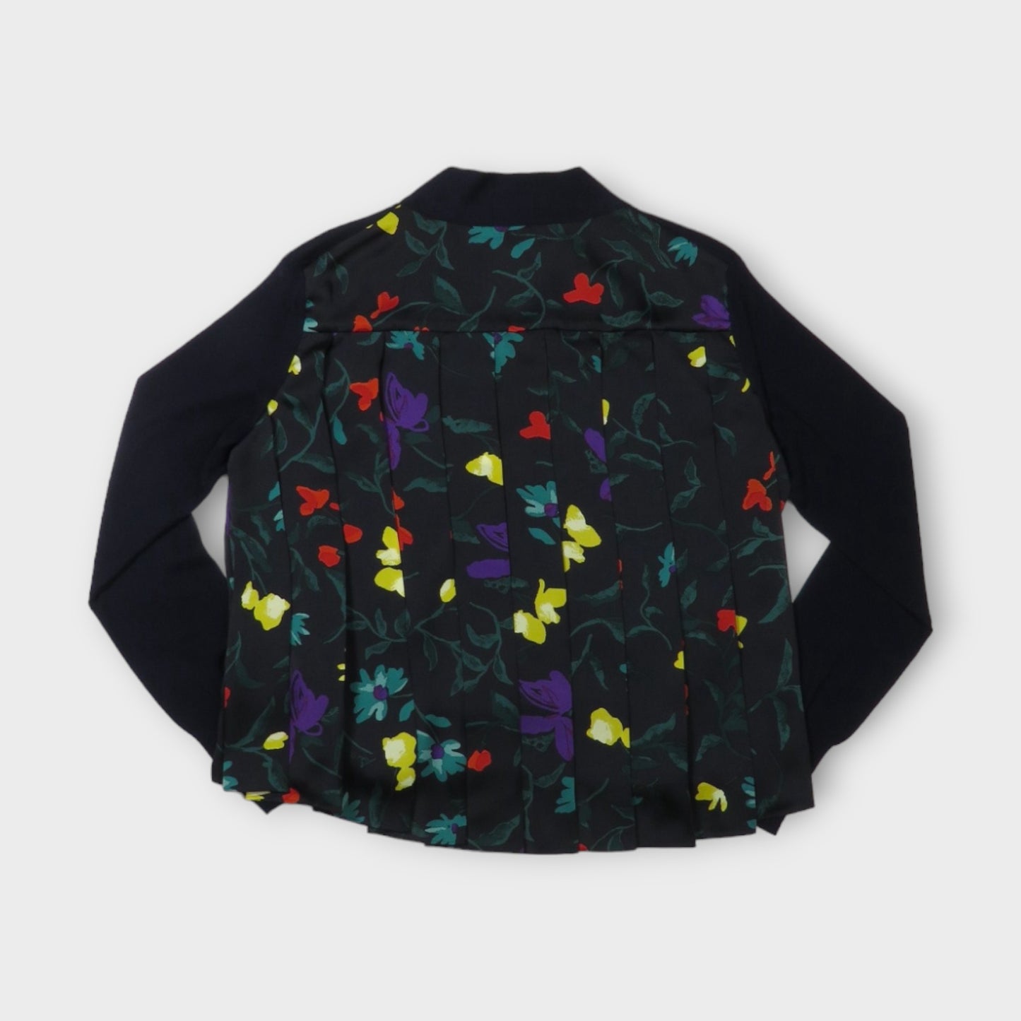 sacai Floral Print Knit Cardigan