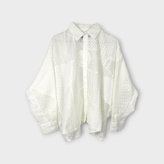ANREALAGE LACE BLOUSE