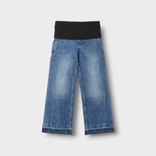 STELLA McCARTNEY Mid Vintage Blue And Tuxedo Fabric Jeans