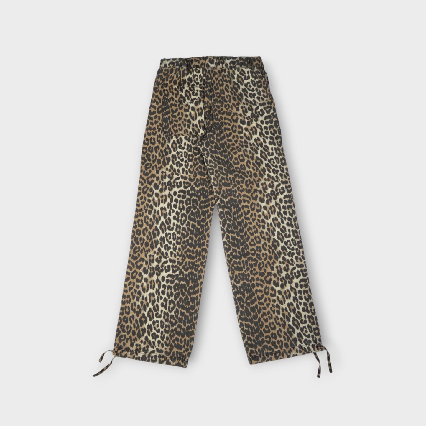 GANNI Washed Cotton Canvas Draw String Pants
