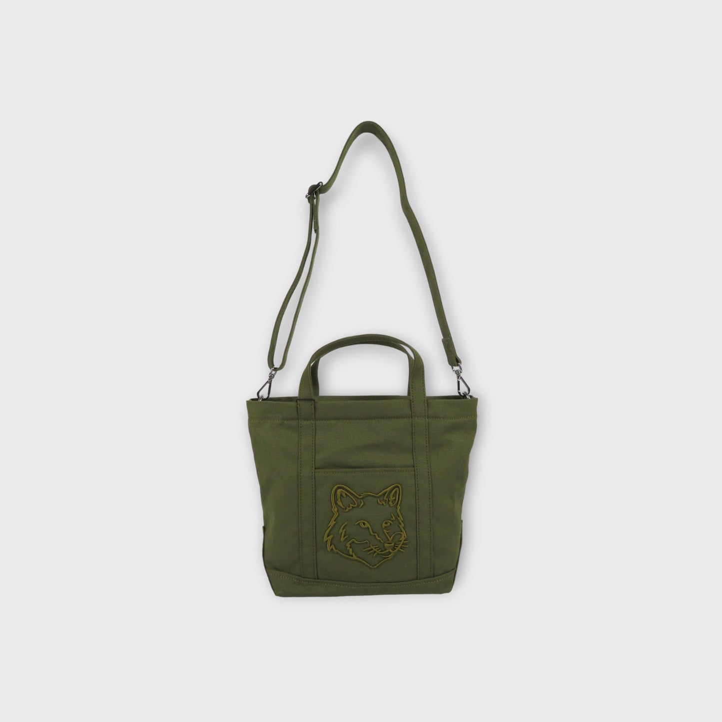 MAISON KITSUNÉ FOX HEAD SMALL TOTE
