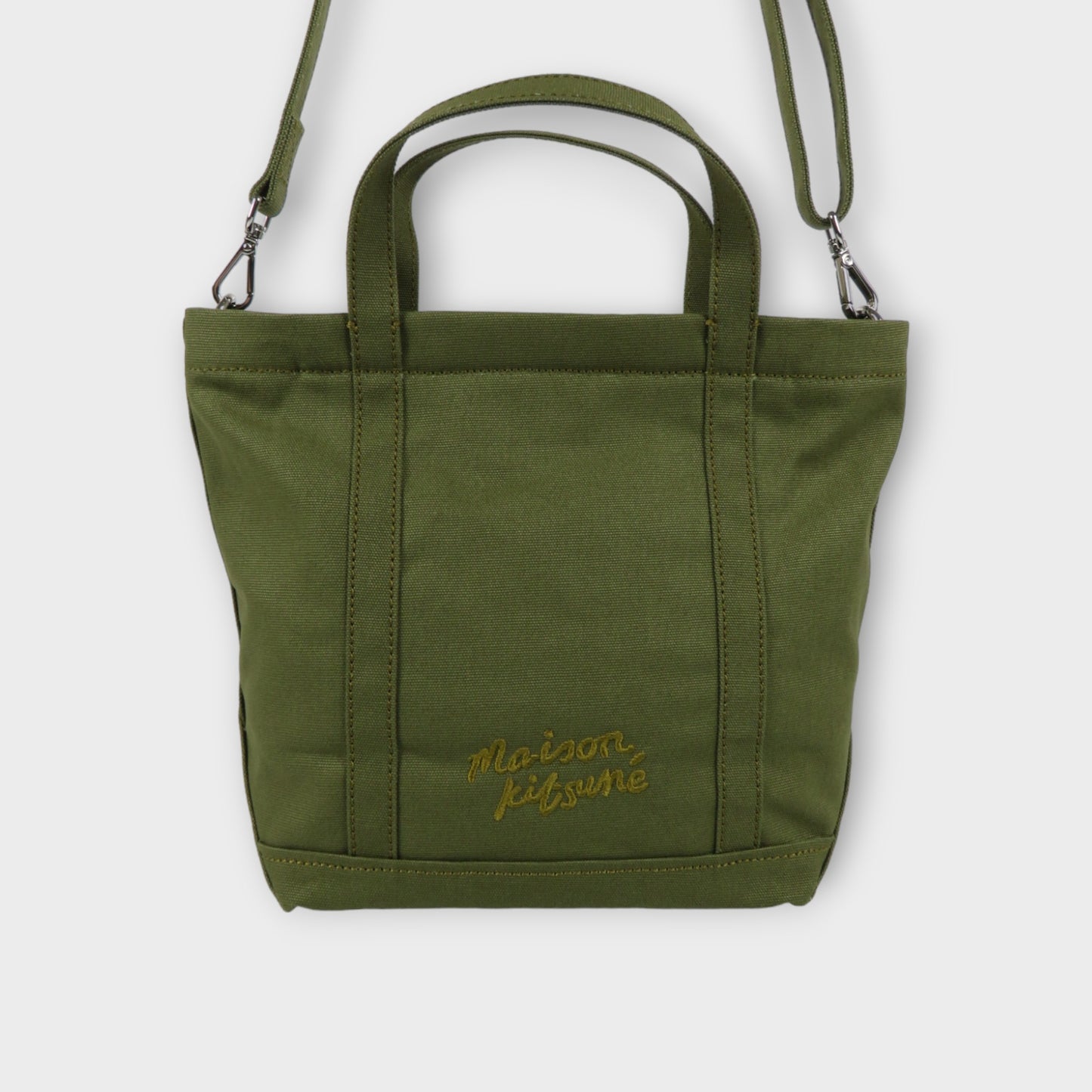 MAISON KITSUNÉ FOX HEAD SMALL TOTE