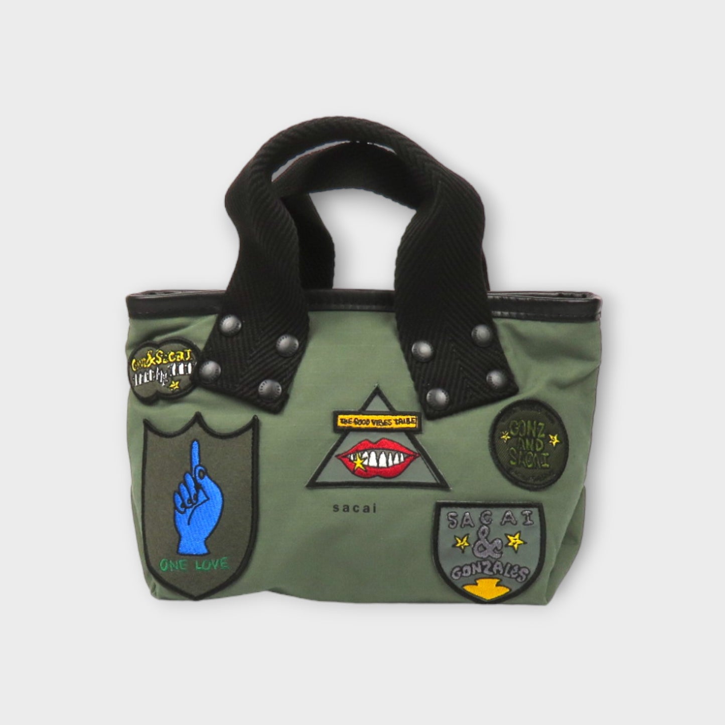 sacai sacai x Gonz Multi Patch Tote Small