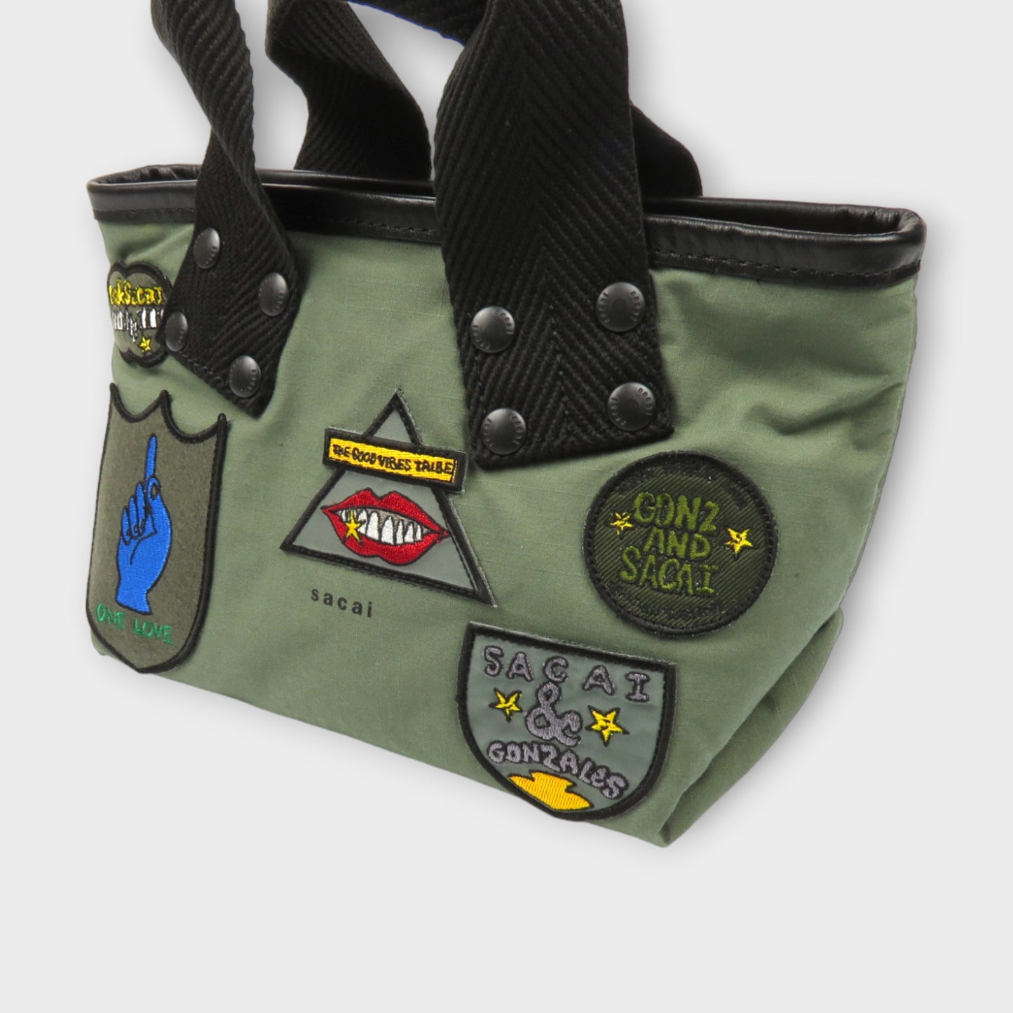sacai sacai x Gonz Multi Patch Tote Small
