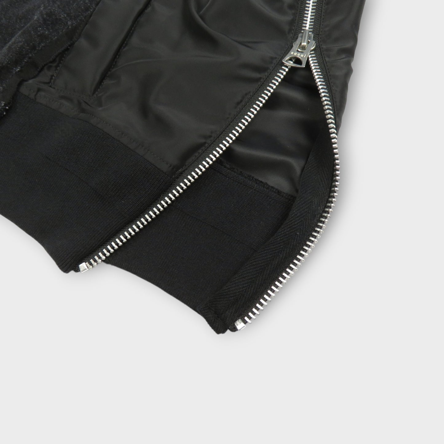 sacai Denim x Nylon Twill Jacket