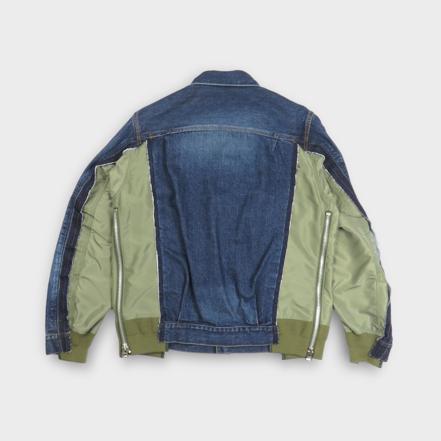 sacai Denim x Nylon Twill Jacket