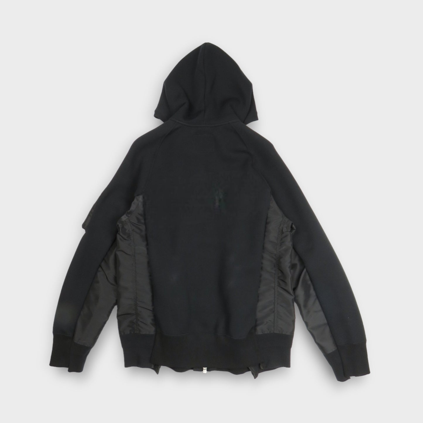 sacai Sponge Sweat x Nylon Twill Hoodie