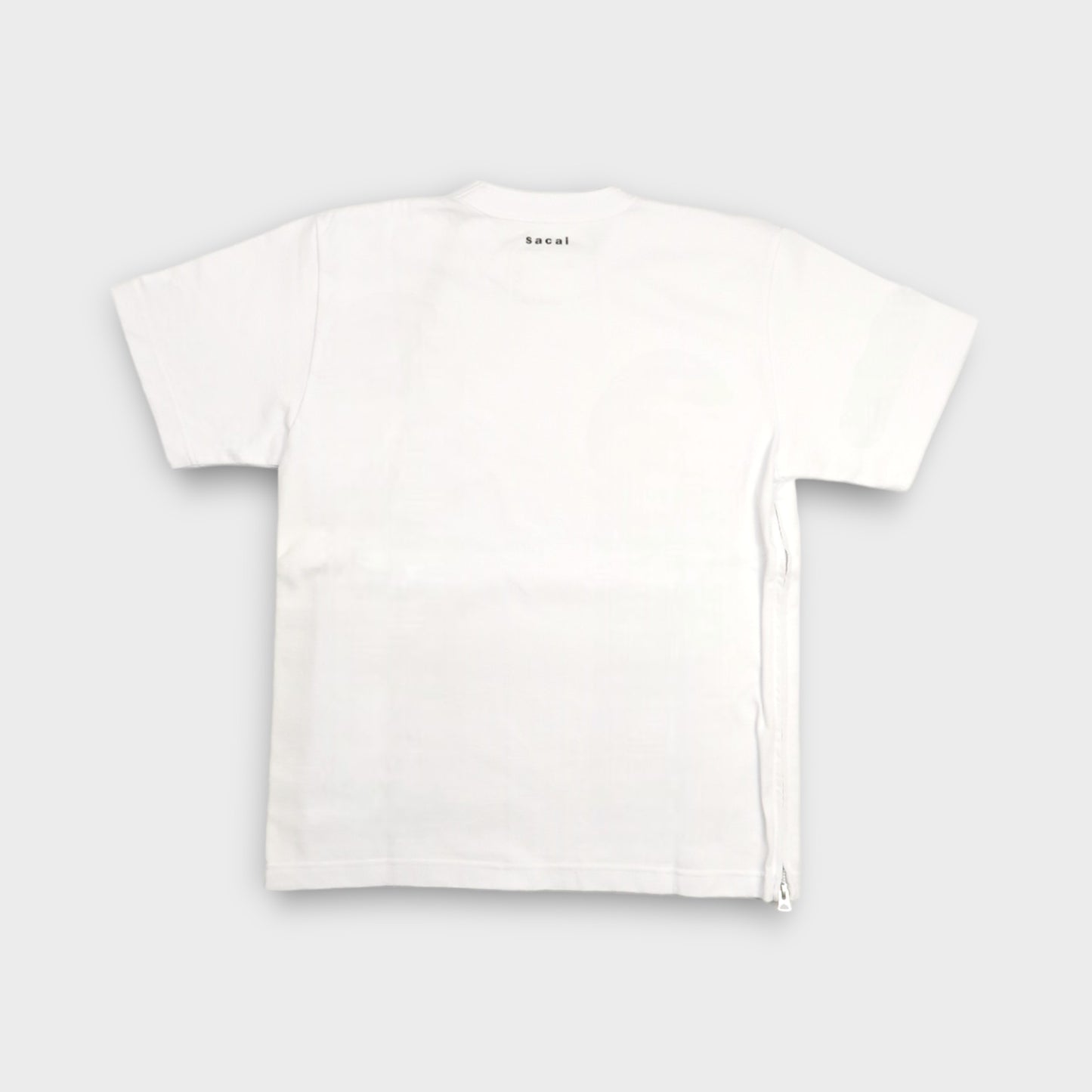 sacai Side Zip Cotton T-Shirt