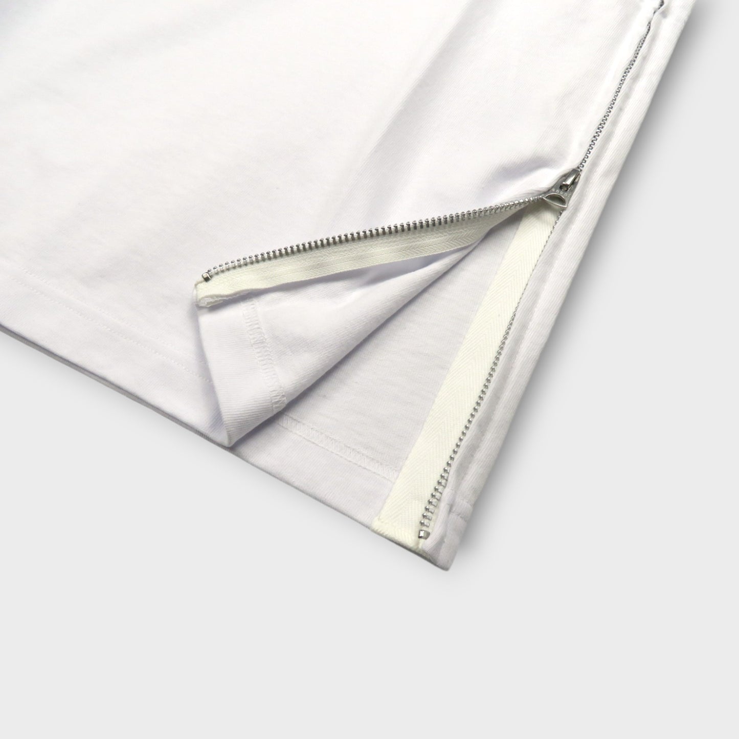 sacai Side Zip Cotton T-Shirt