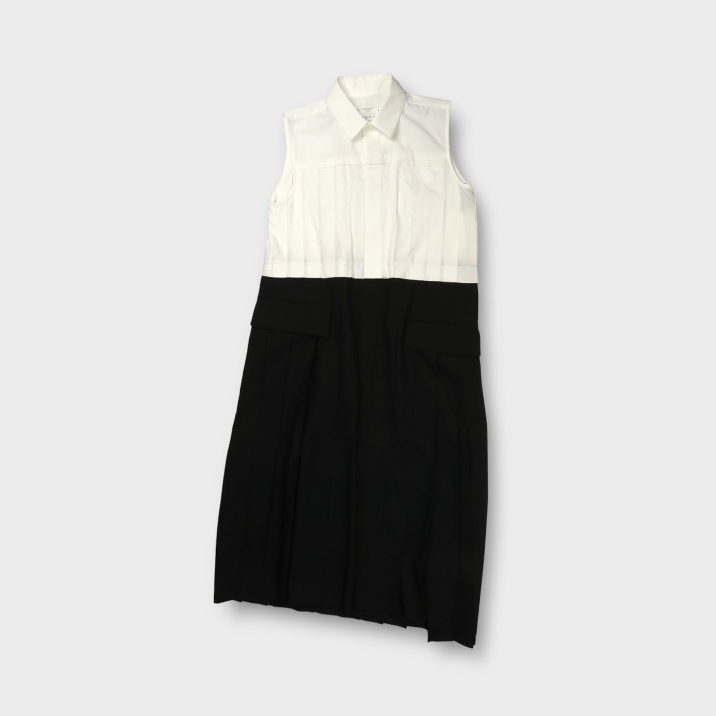 sacai Suiting x Cotton Poplin Dress