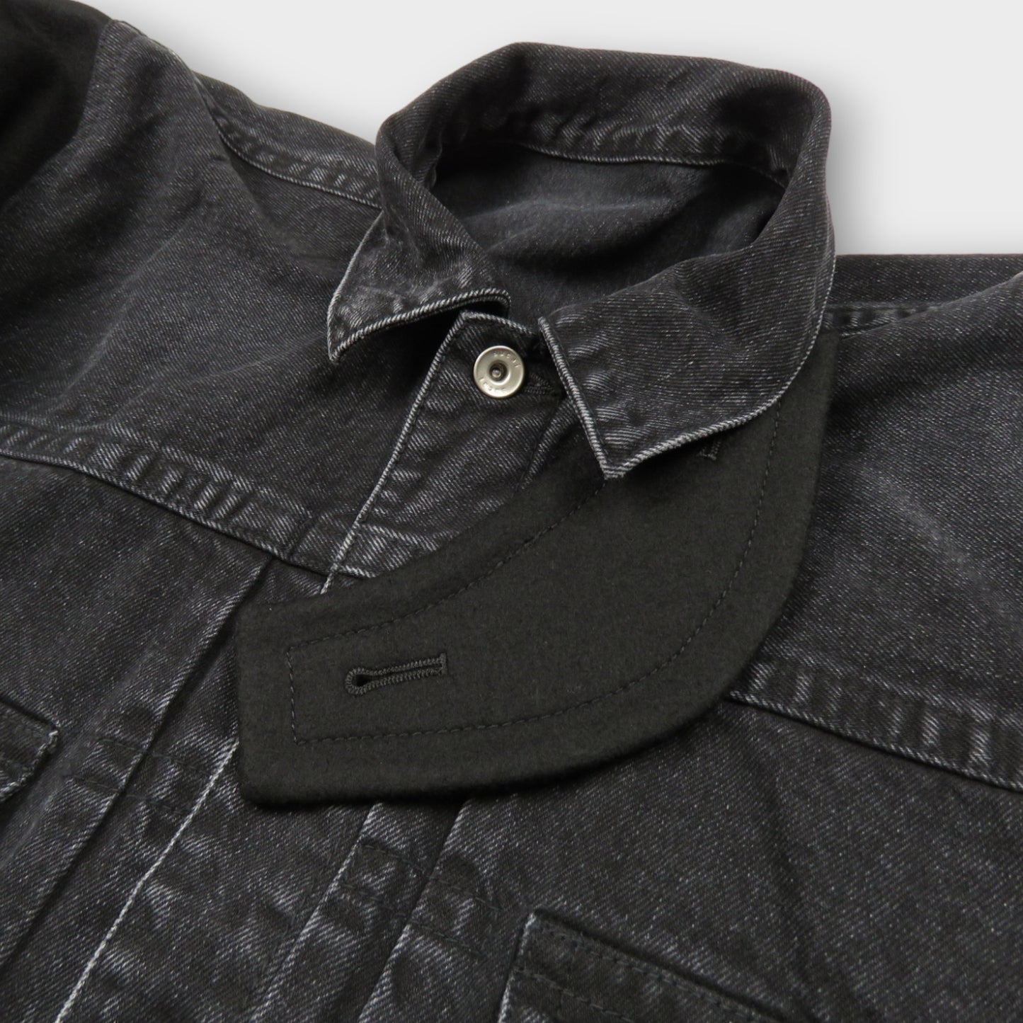 sacai Denim x Wool Melton Jacket