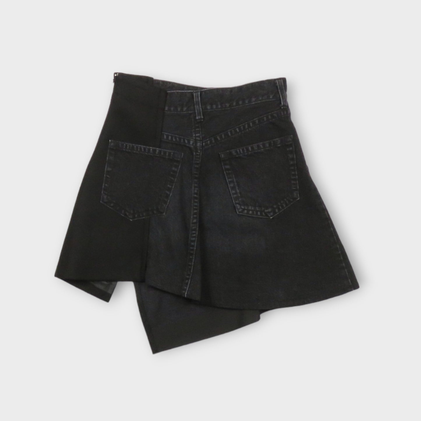 sacai Denim x Wool Melton Skirt