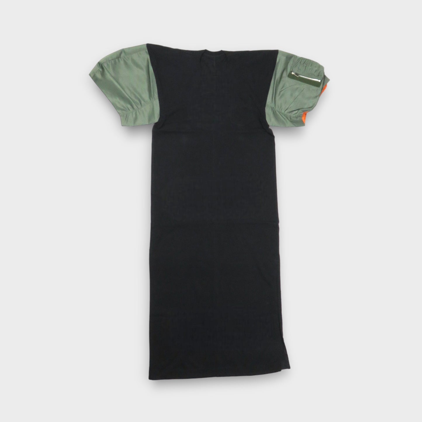 sacai Nylon Twill x Cotton Jersey Dress