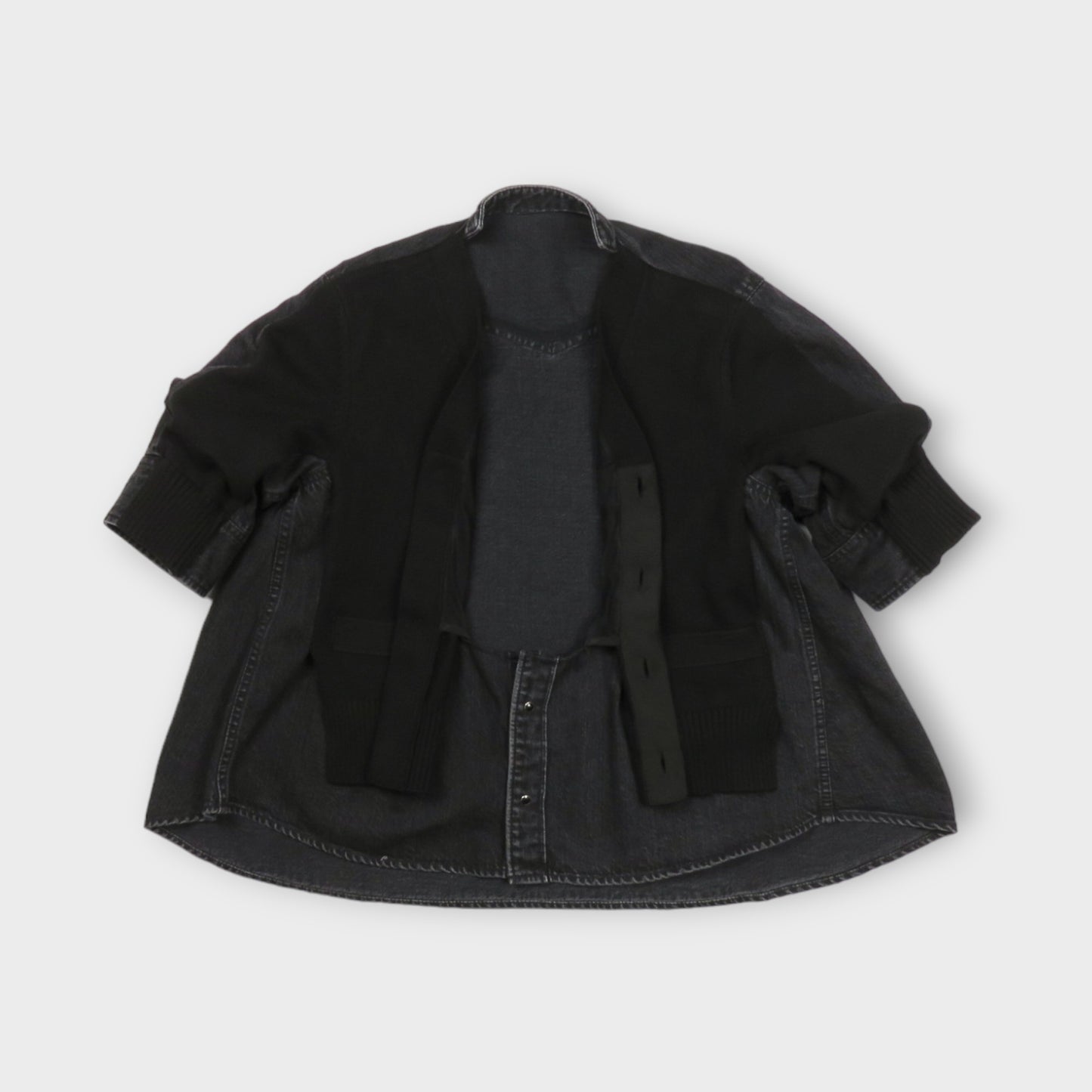sacai Denim x Knit Cardigan