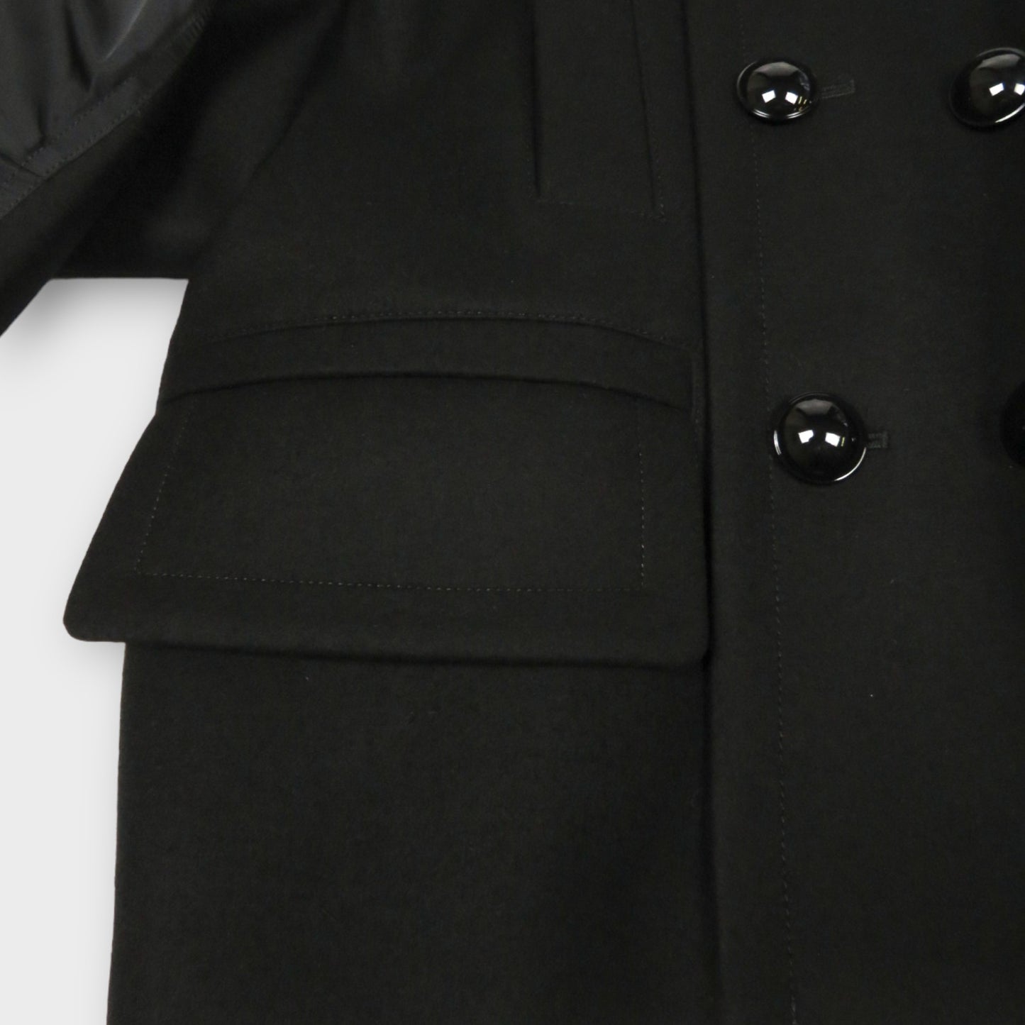 sacai Wool Melton x Nylon Twill Jacket