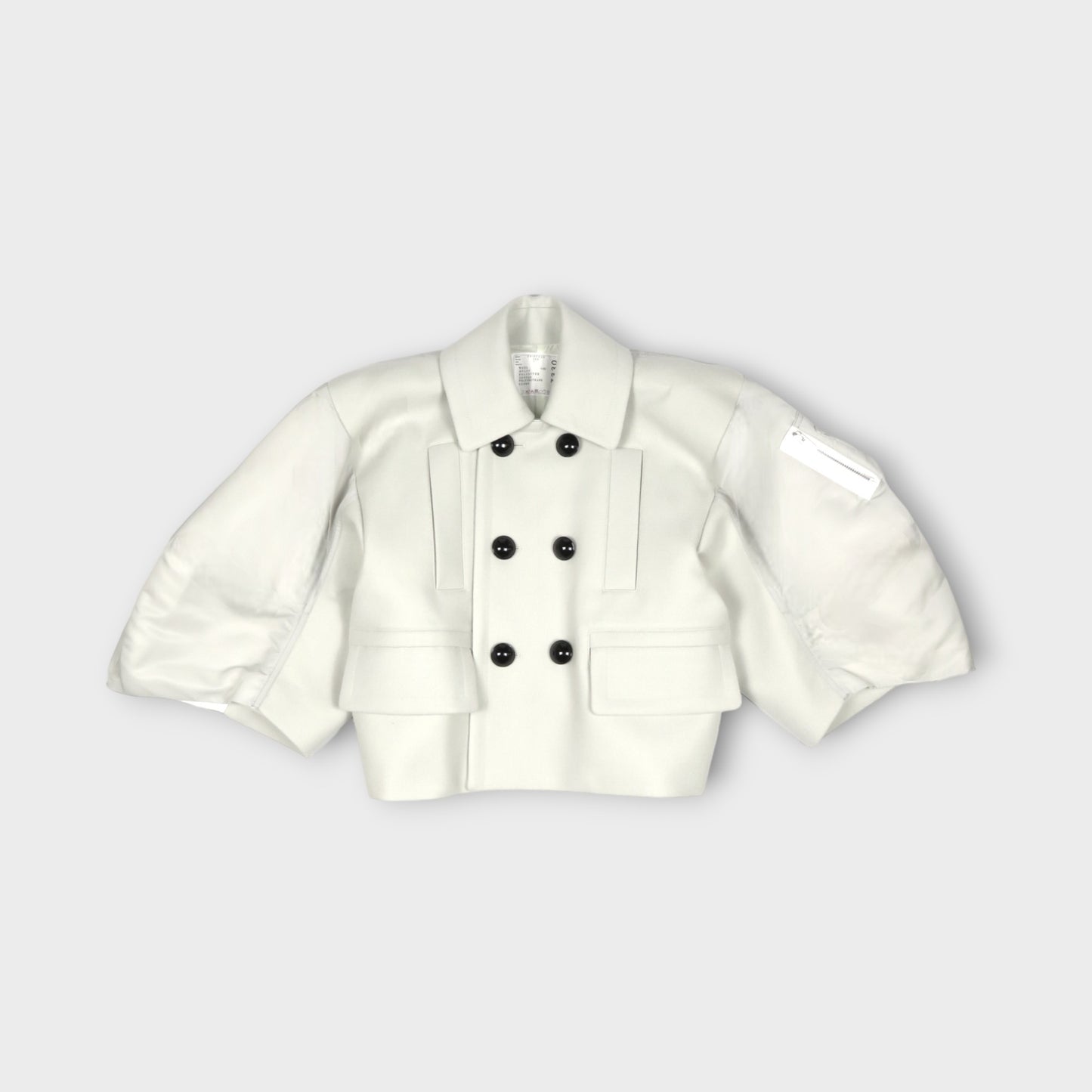 sacai Wool Melton x Nylon Twill Jacket