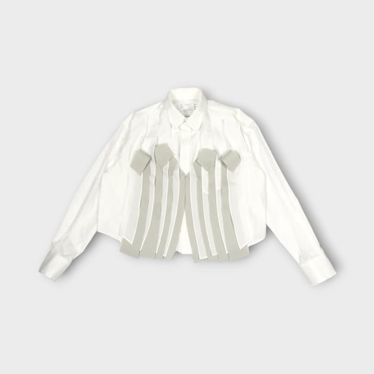 sacai Cotton Poplin x Wool Melton Shirt