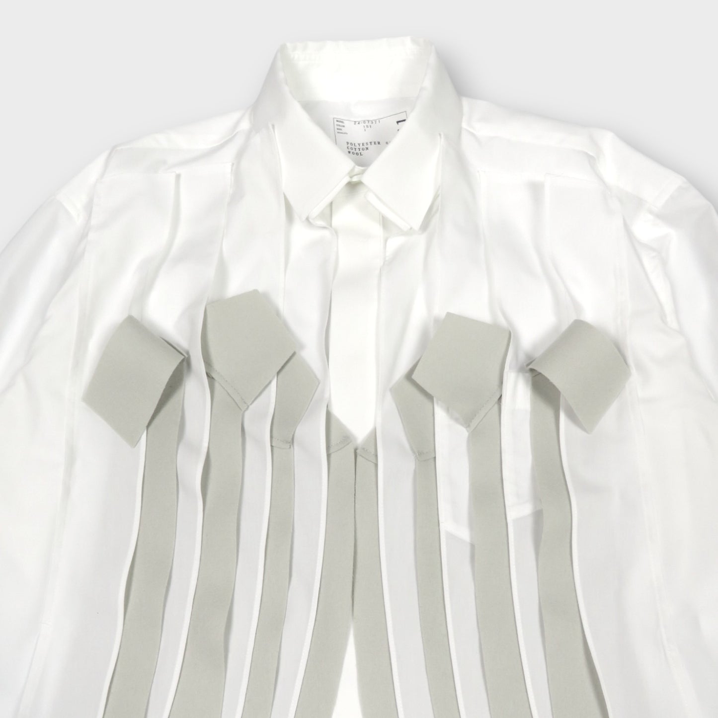 sacai Cotton Poplin x Wool Melton Shirt