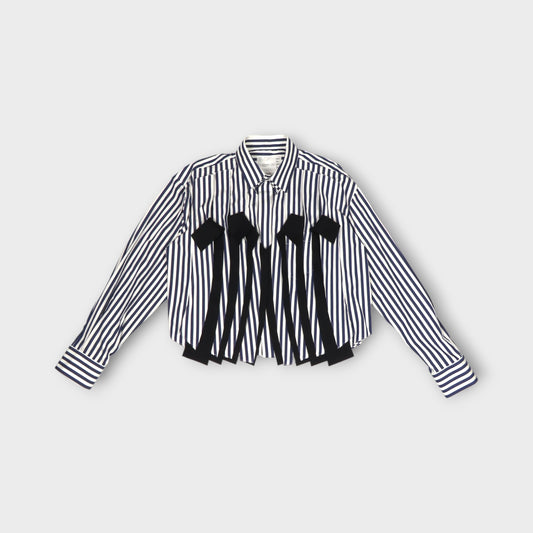 sacai Cotton Poplin x Wool Melton Shirt