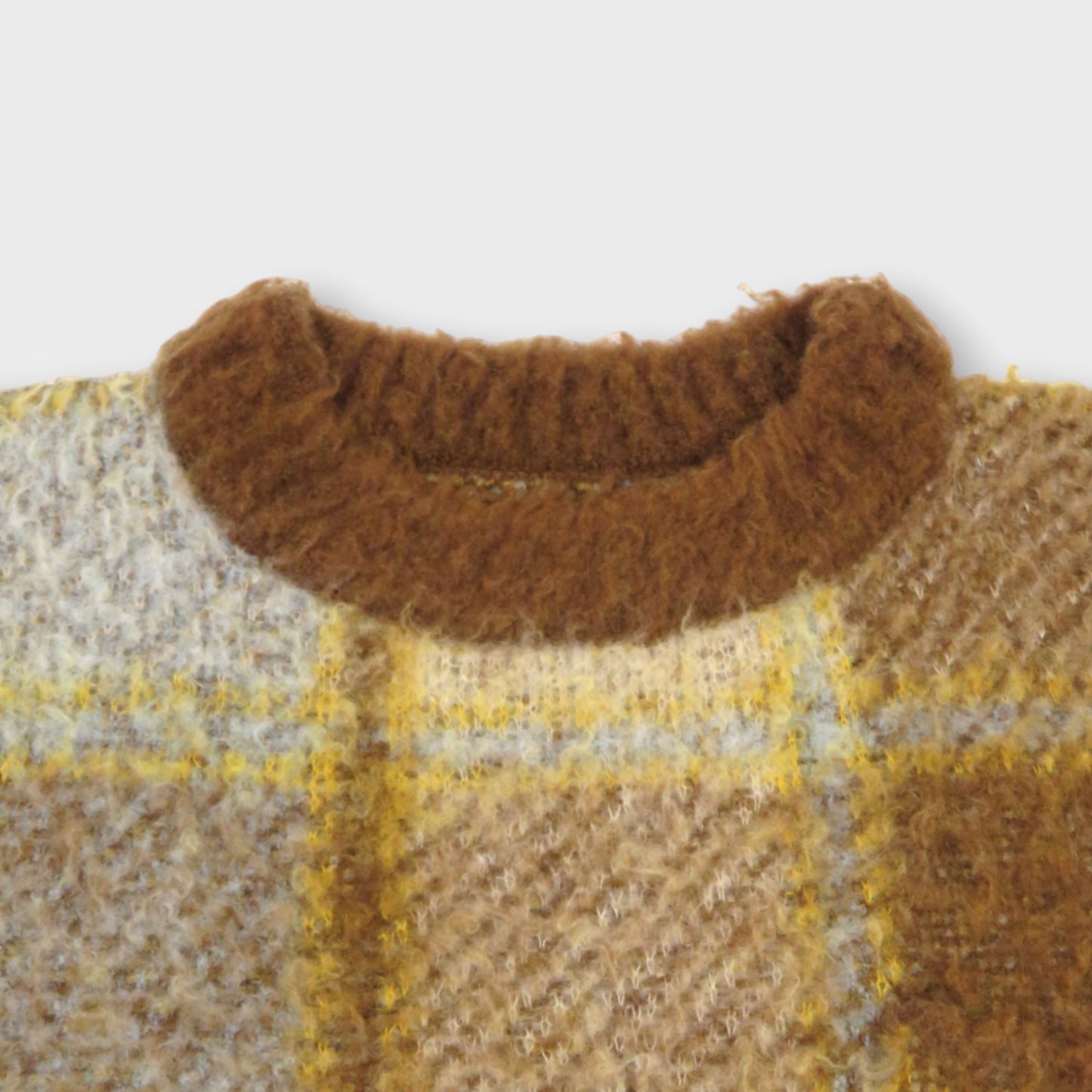 sacai Plaid Knit Sweater