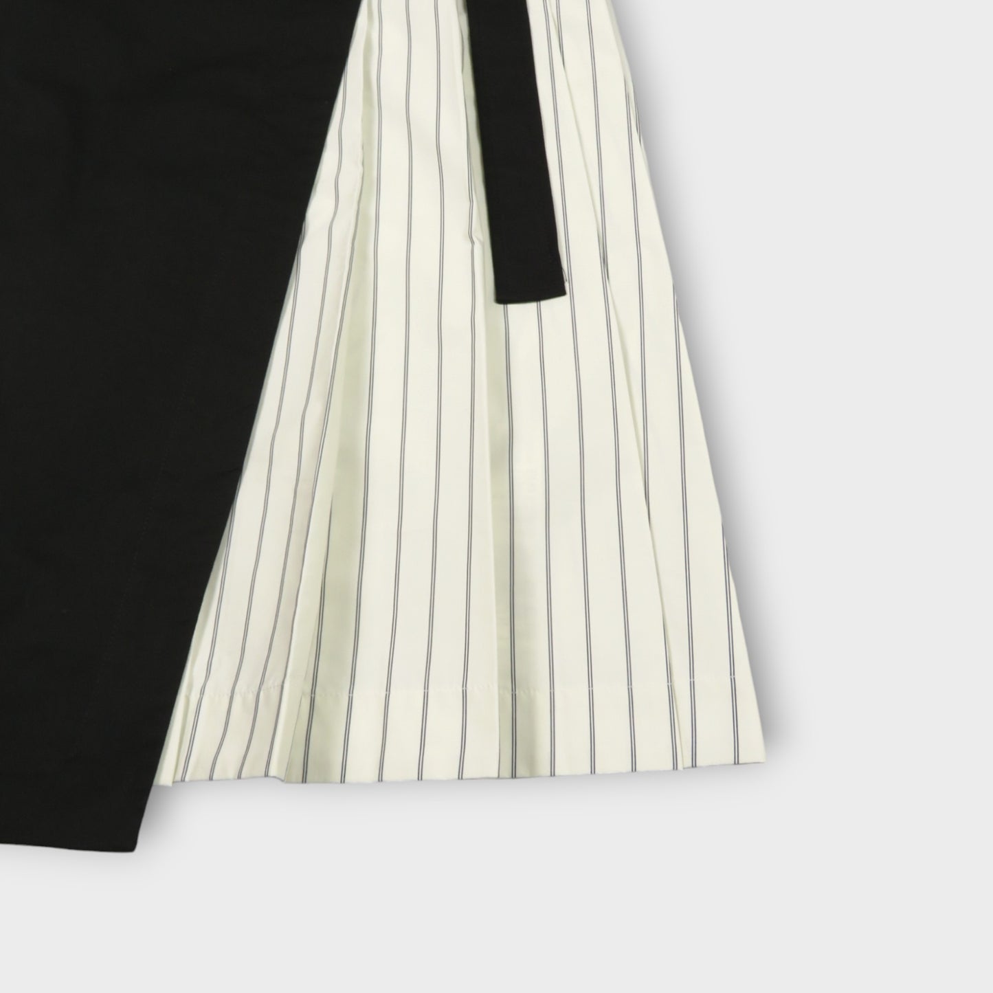 3.1 Phillip Lim LS WRAP SHIRT DRS W PLEATED POPLIN COMBO