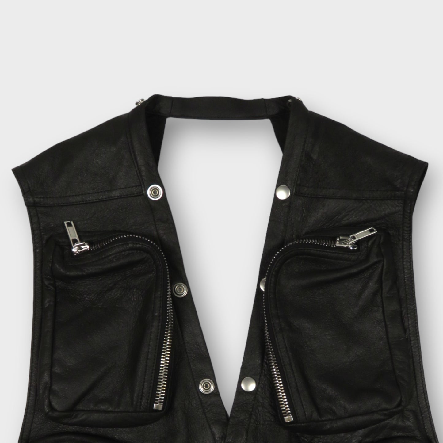 Rick Owens GILET IN PELLE - CARGO