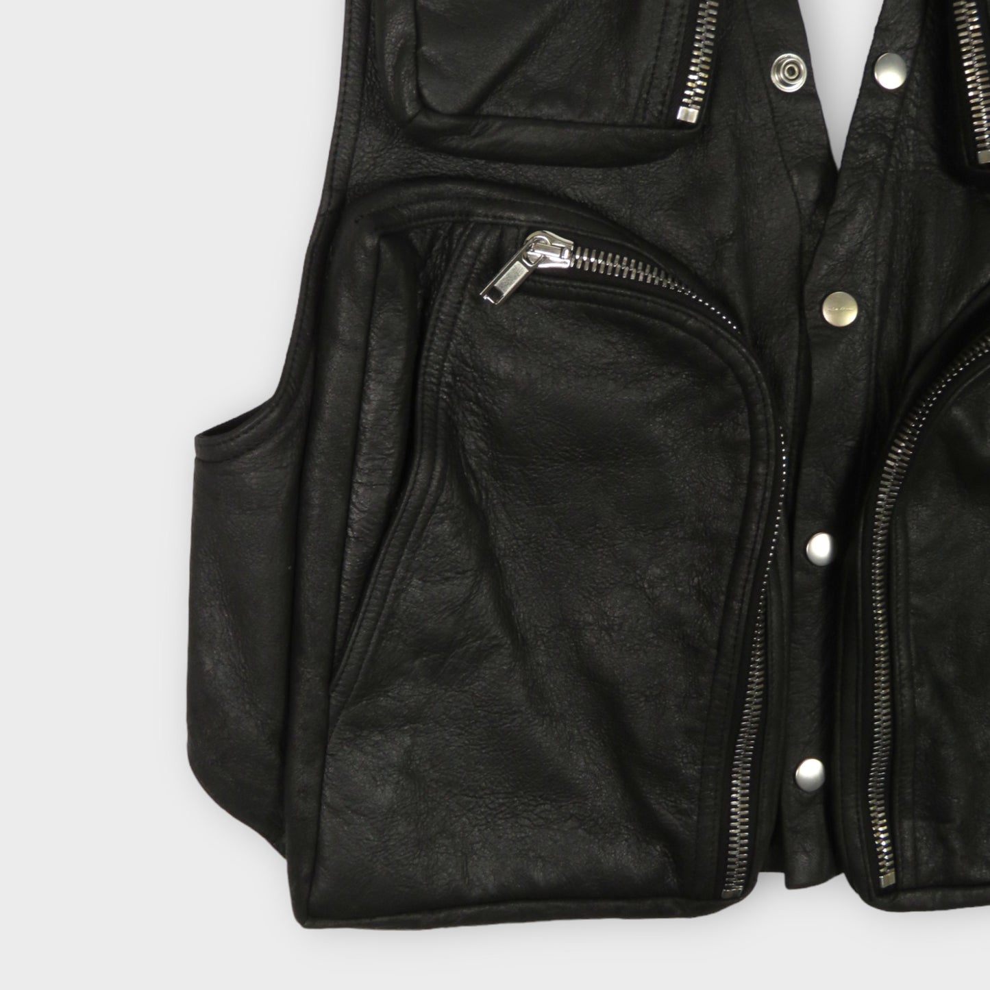 Rick Owens GILET IN PELLE - CARGO