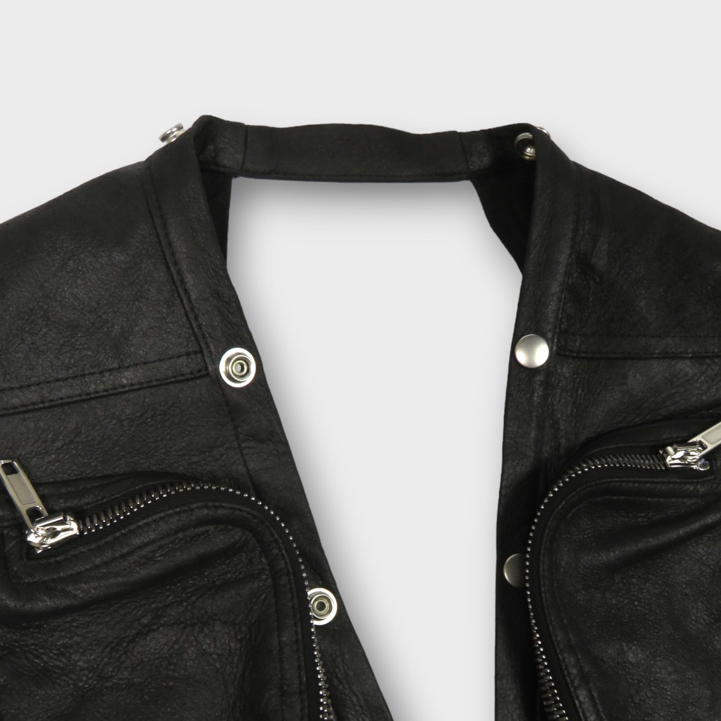 Rick Owens GILET IN PELLE - CARGO