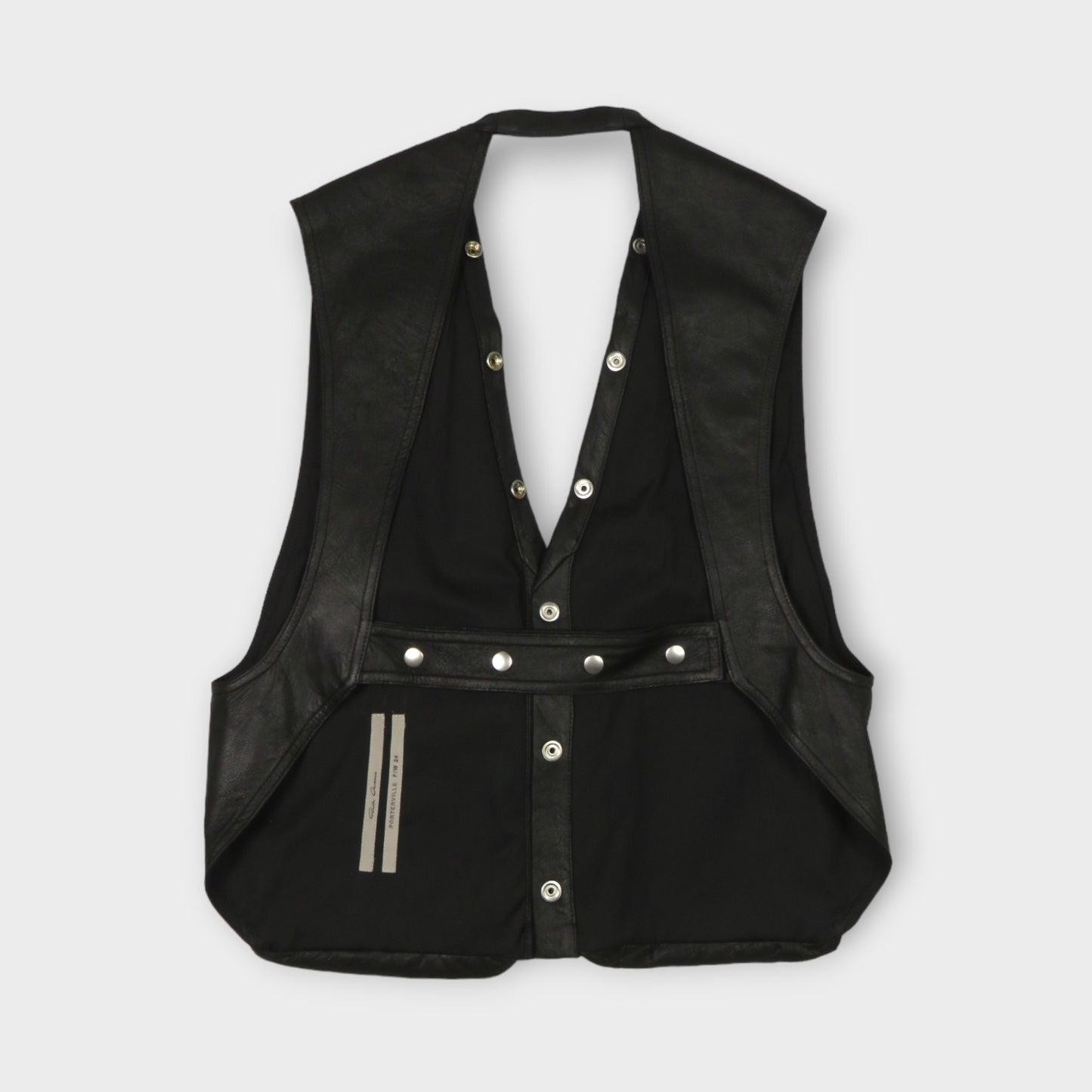 Rick Owens GILET IN PELLE - CARGO