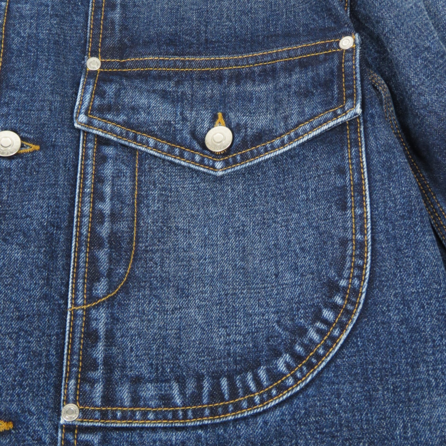 STELLA McCARTNEY Dark Vintage Corduroy Detailed Denim Jacket