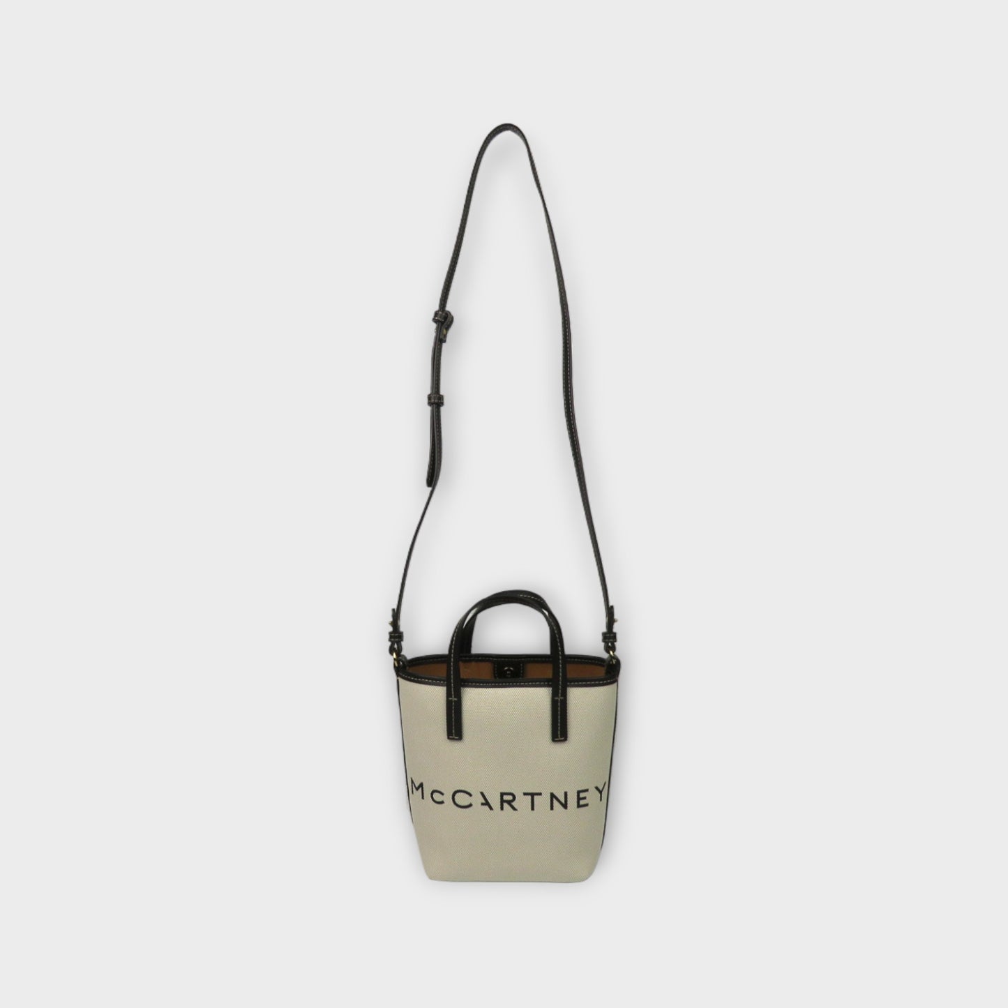 STELLA McCARTNEY Bucket Bag Eco Salt And Pepper Canvas