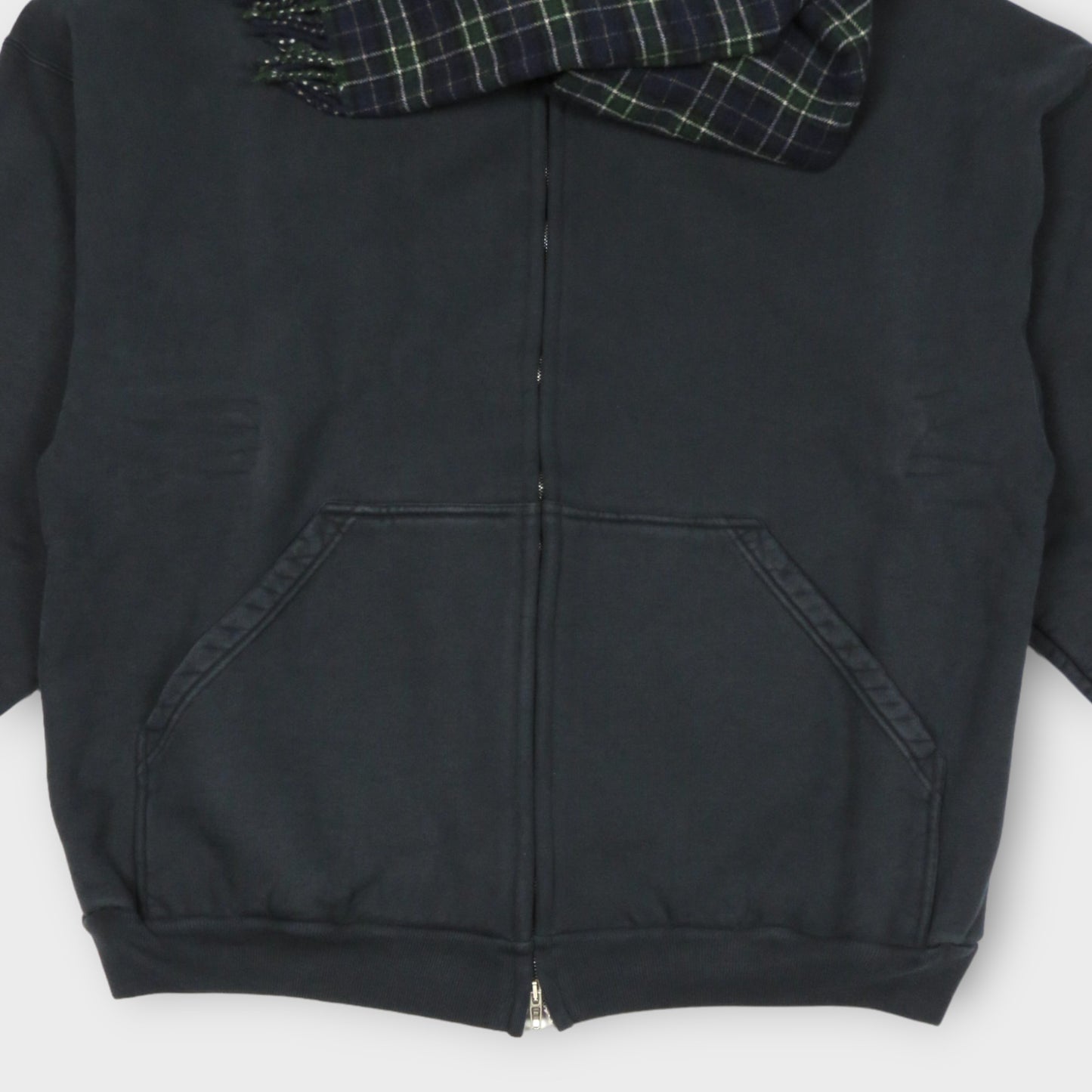 BALENCIAGA Scarf Zip-Up Hoodie