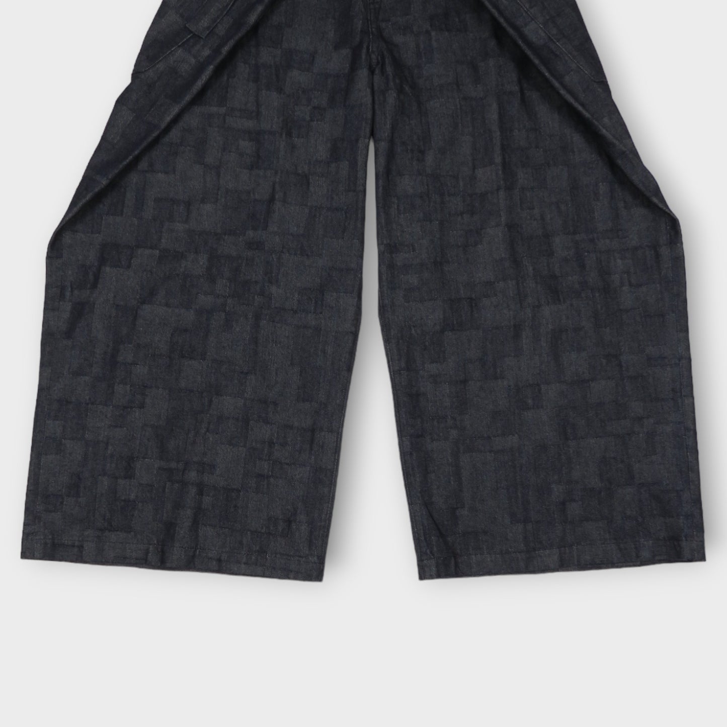 ANREALAGE WRAP AZ DENIM WIDE PANTS