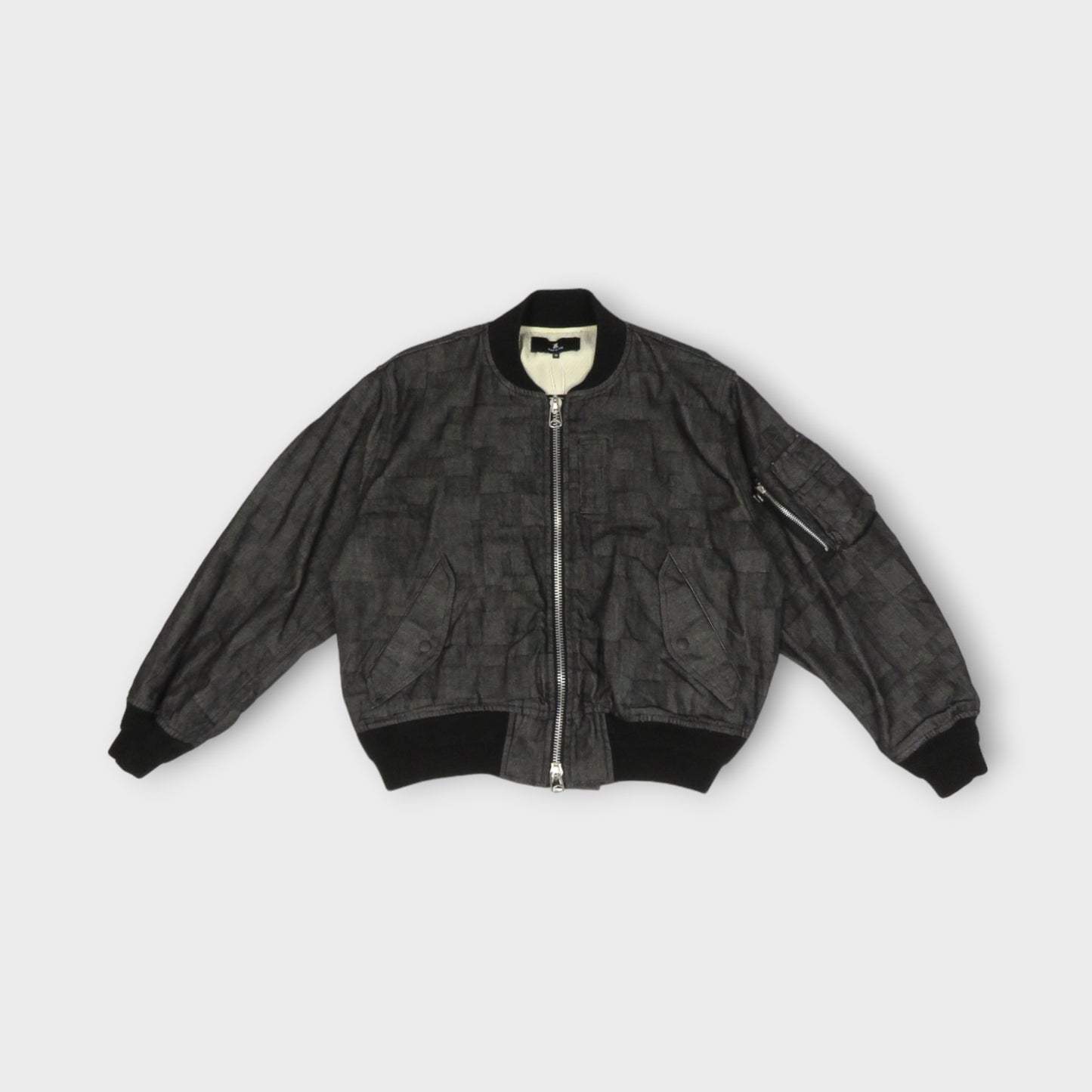 ANREALAGE AZ DENIM BOMBER JACKET
