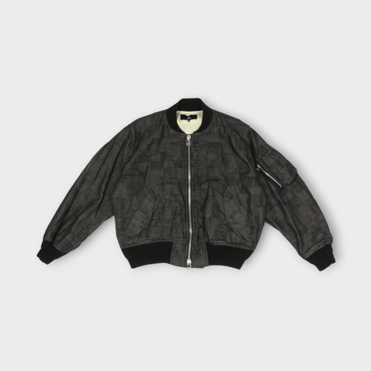 ANREALAGE AZ DENIM BOMBER JACKET