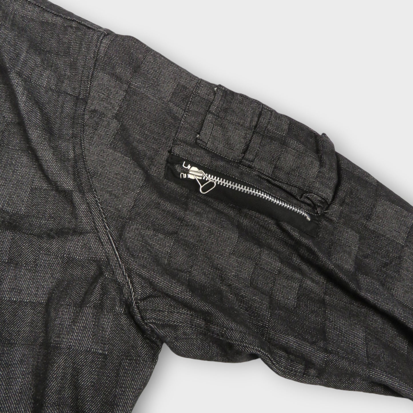 ANREALAGE AZ DENIM BOMBER JACKET