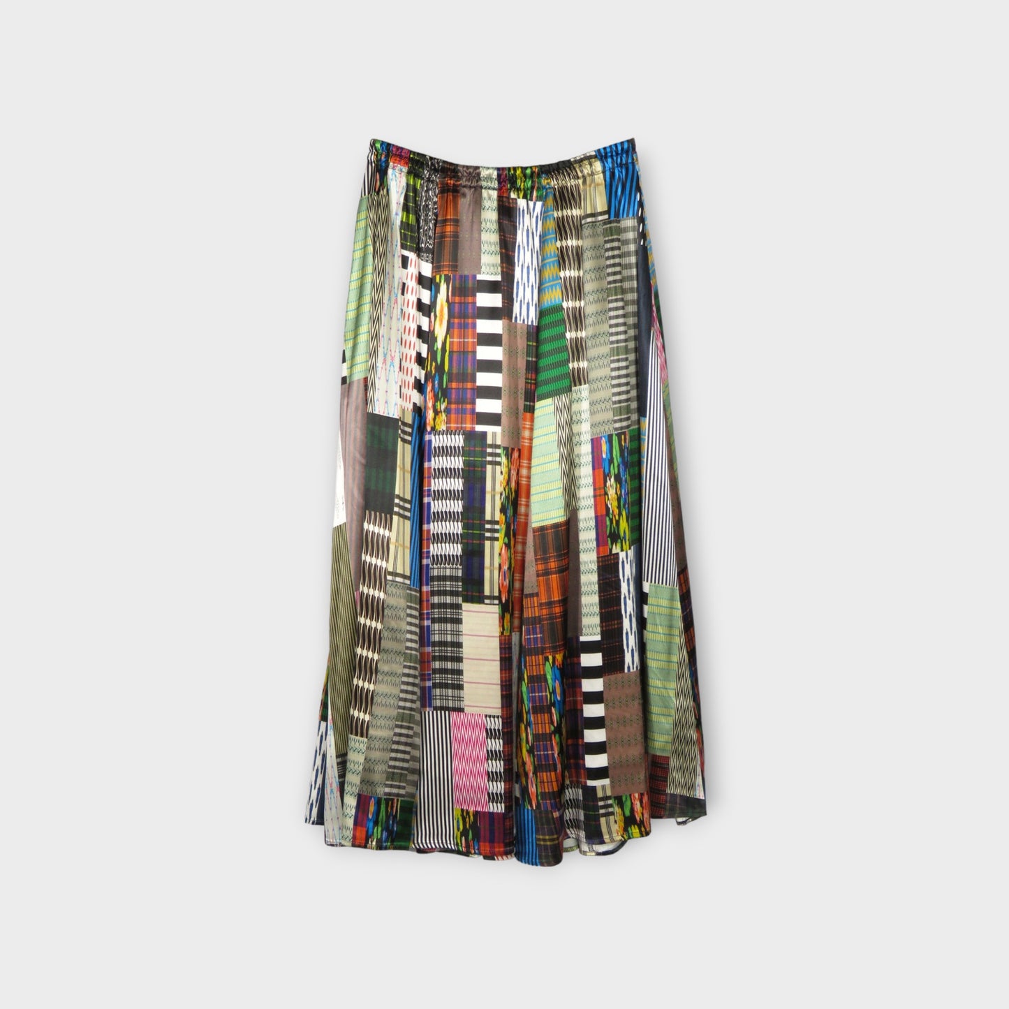 ANREALAGE PATCHWORK PRINT SKIRT