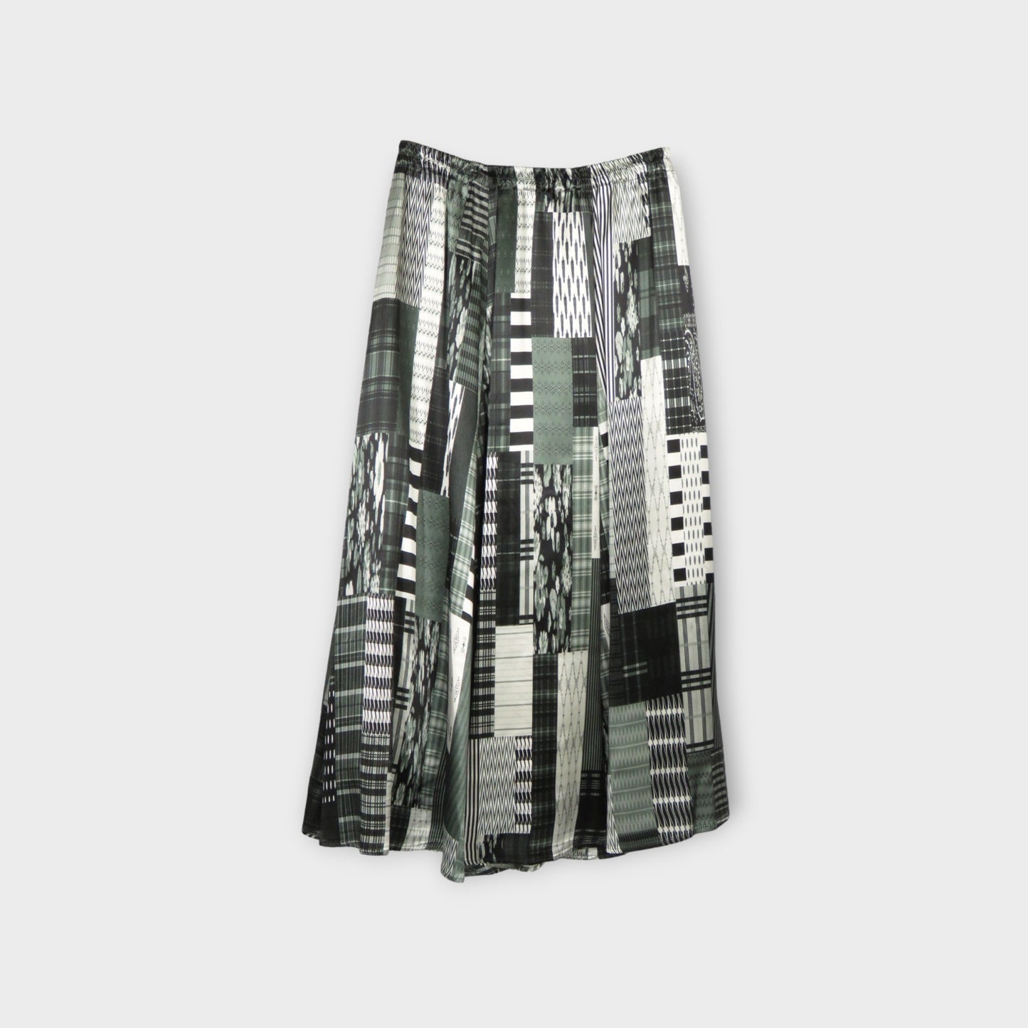ANREALAGE PATCHWORK PRINT SKIRT