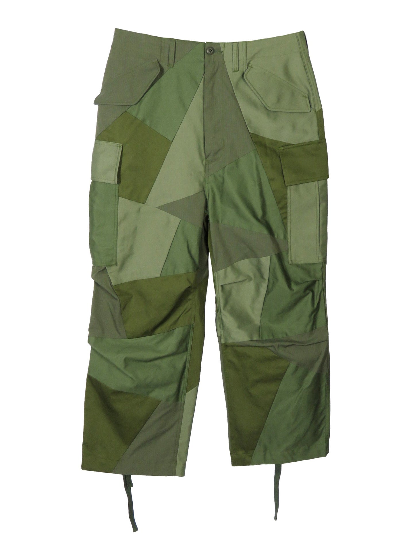 ANREALAGE PANEL PATCHWORK CARGO PANTS