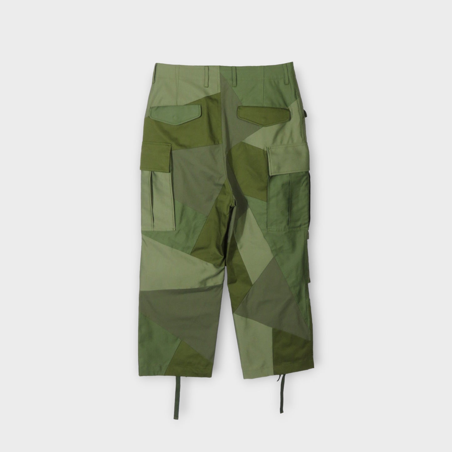 ANREALAGE PANEL PATCHWORK CARGO PANTS