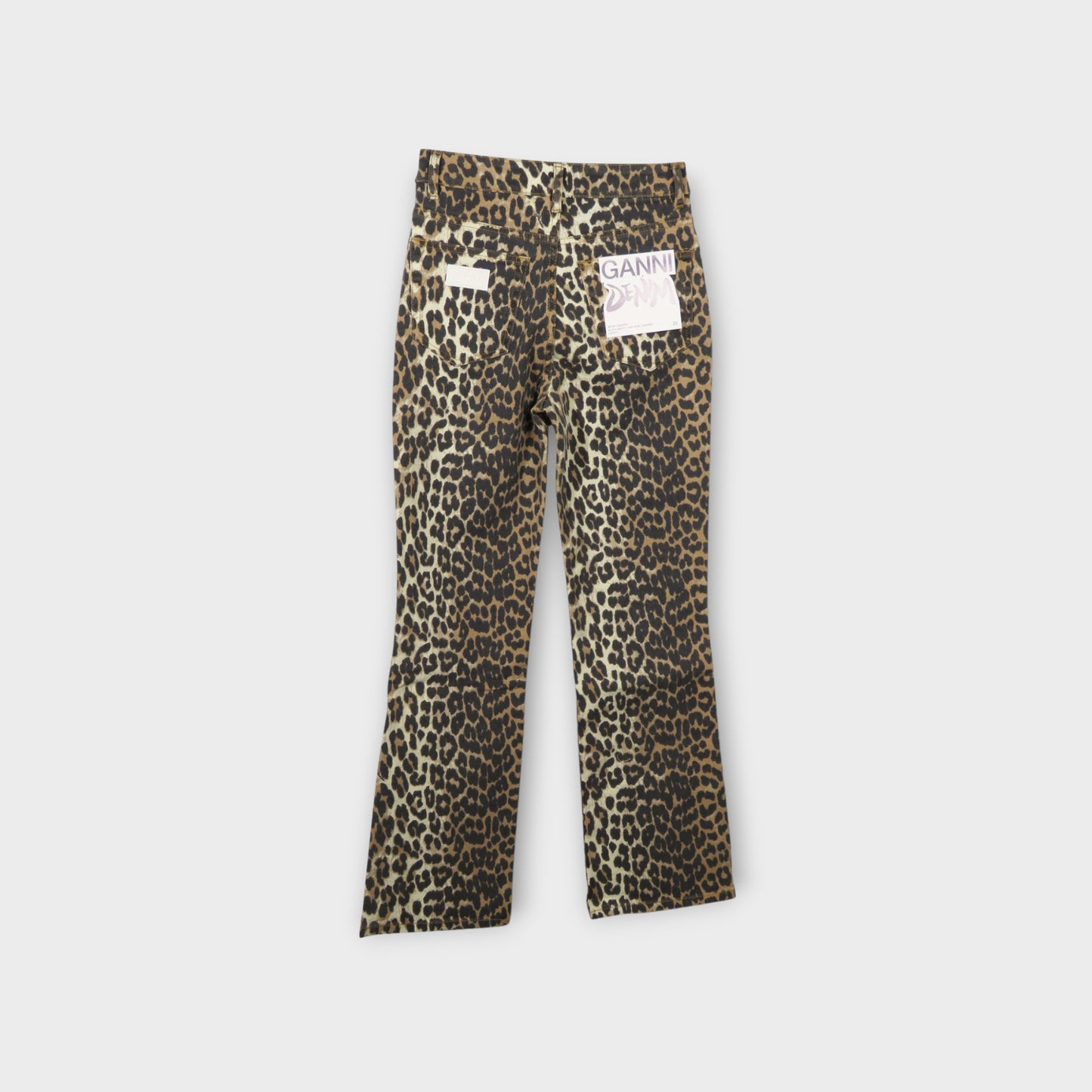 GANNI Print Denim Betzy Cropped