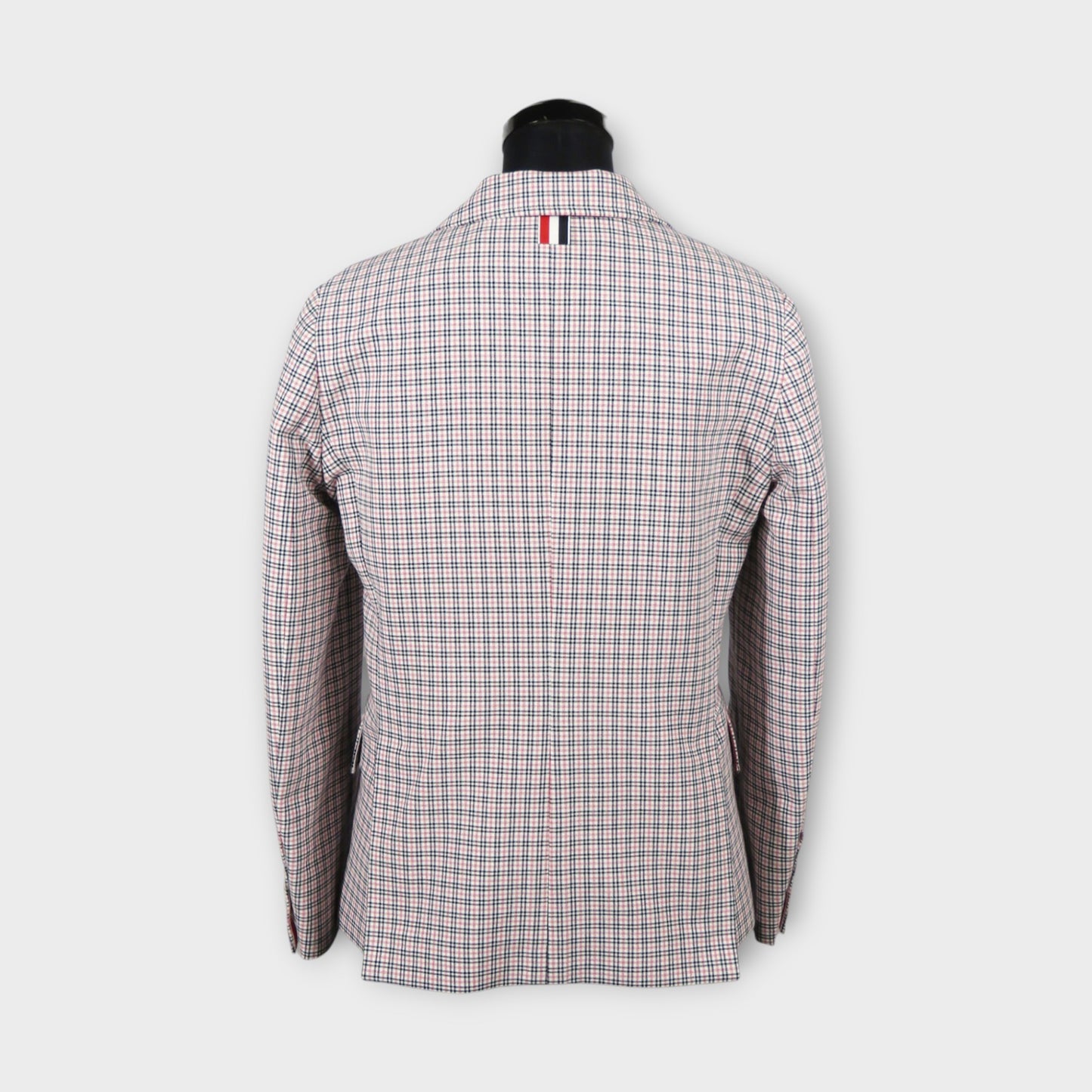 THOM BROWNE CLASSIC SPORT COAT - FIT 1 - IN SMALL CHECK COTTON CREPE SUITING