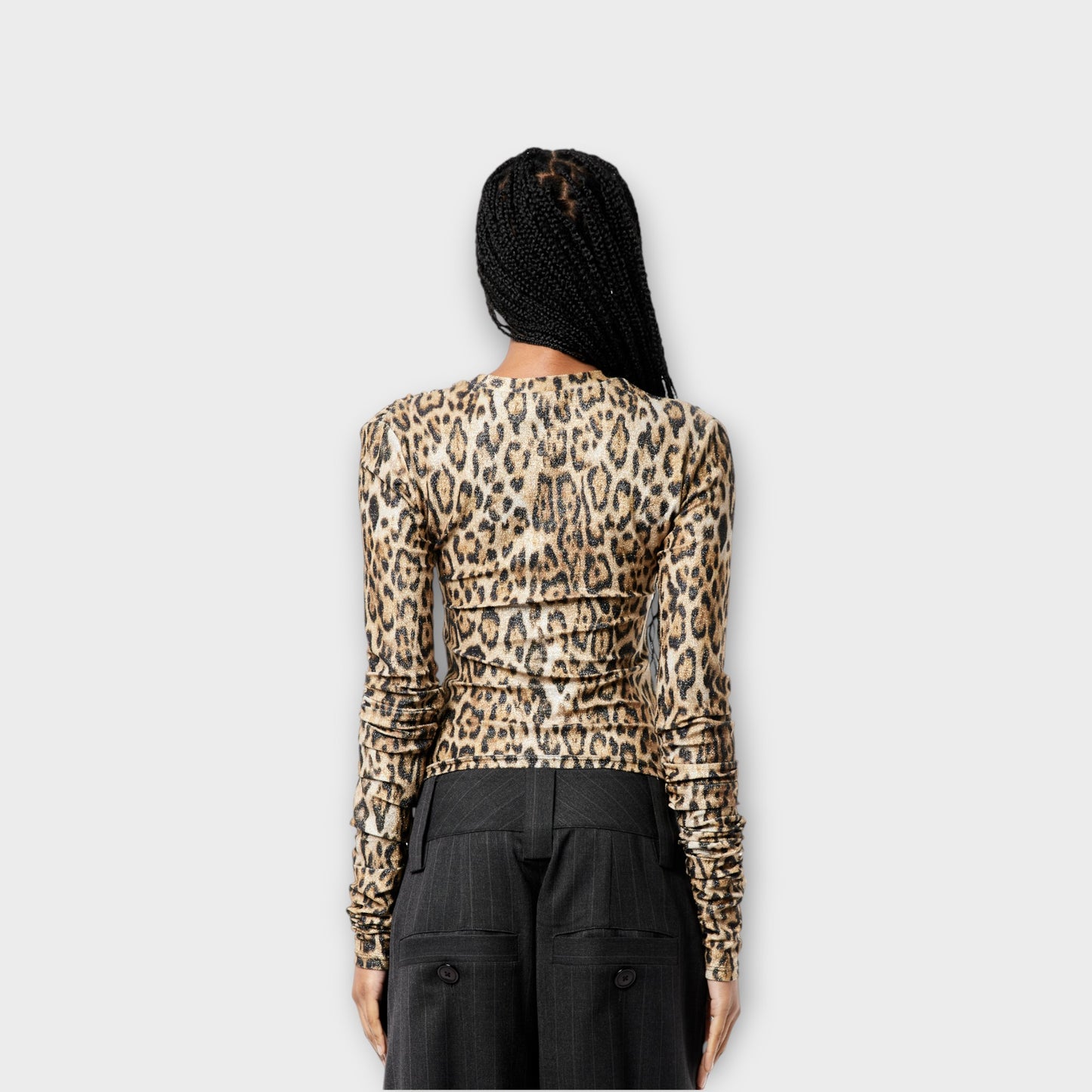 Vaquera LEOPARD TITTY TWISTER TOP KNIT