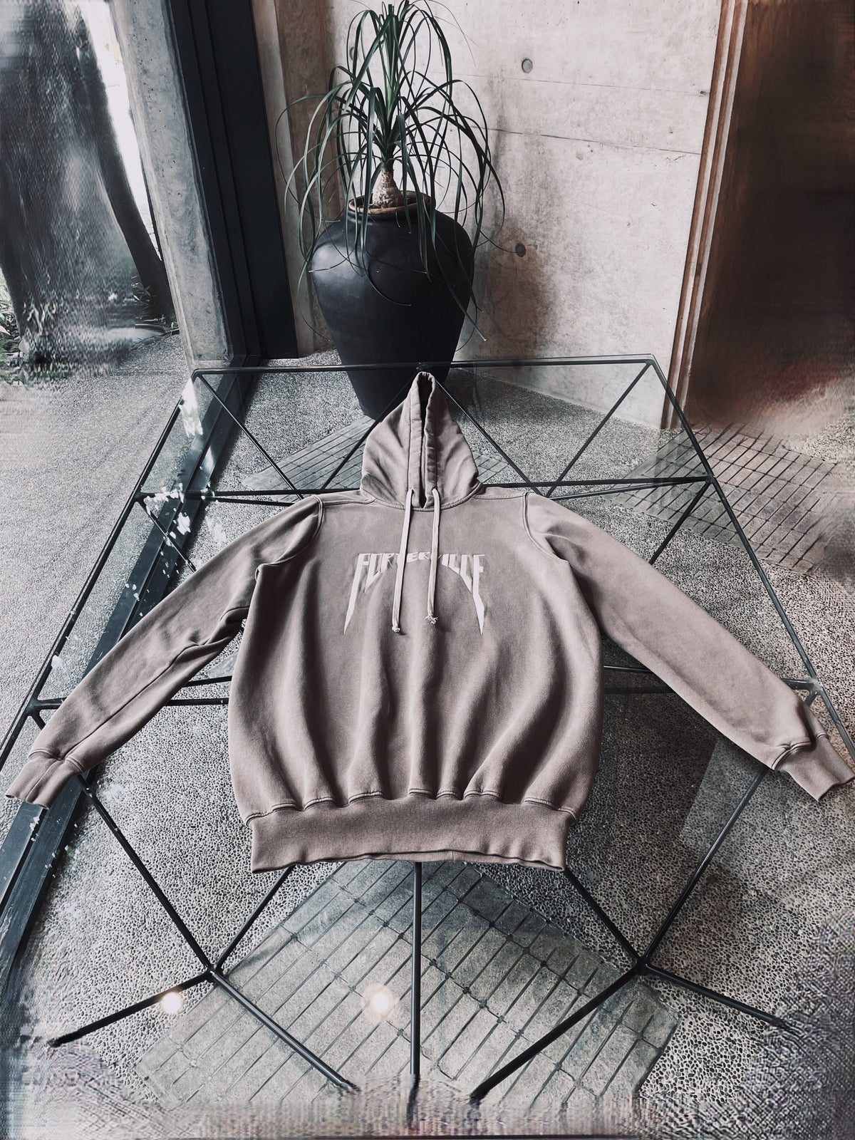 RICK OWENS FW24 PORTERVILLE RUNWAY OVERSIZED HOODIE /mou uomo 
