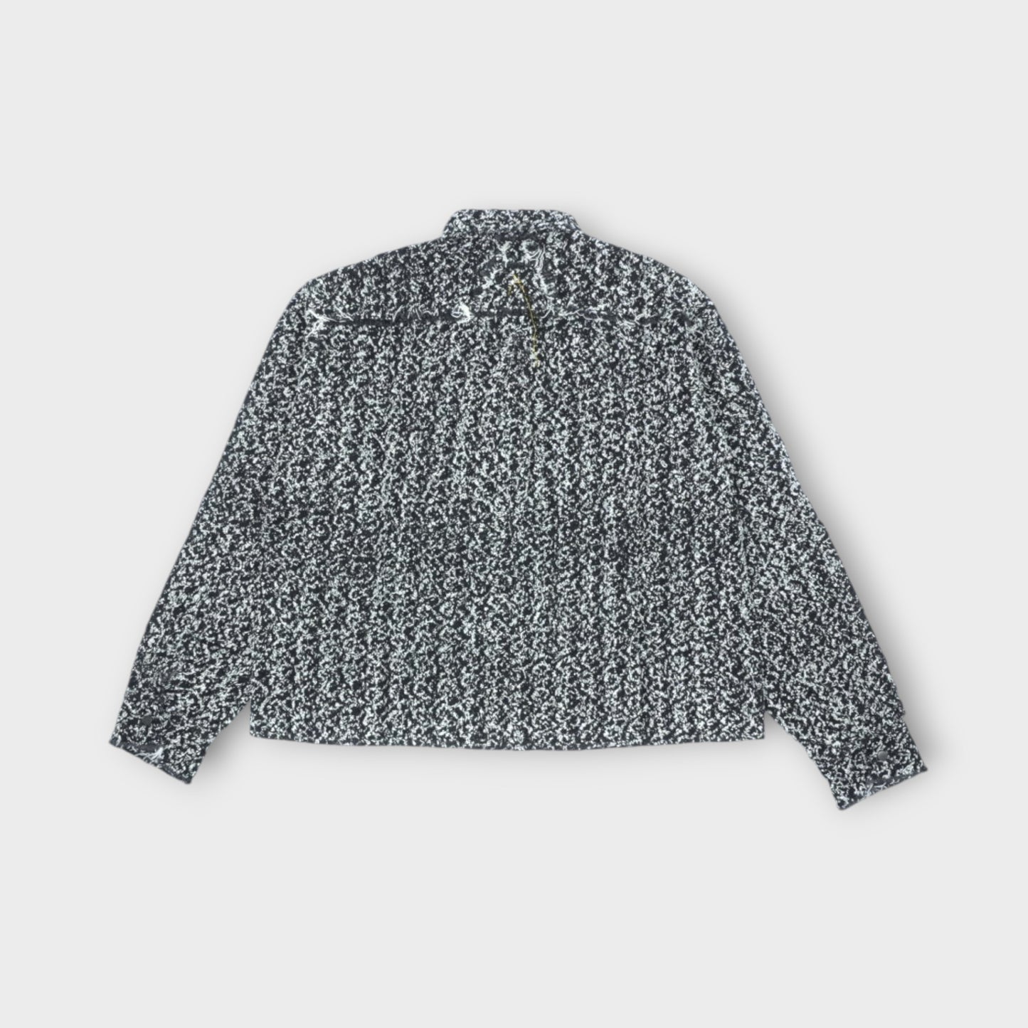 AIREI NEEDLE PUNCH BOX FIT SHIRT WOVEN