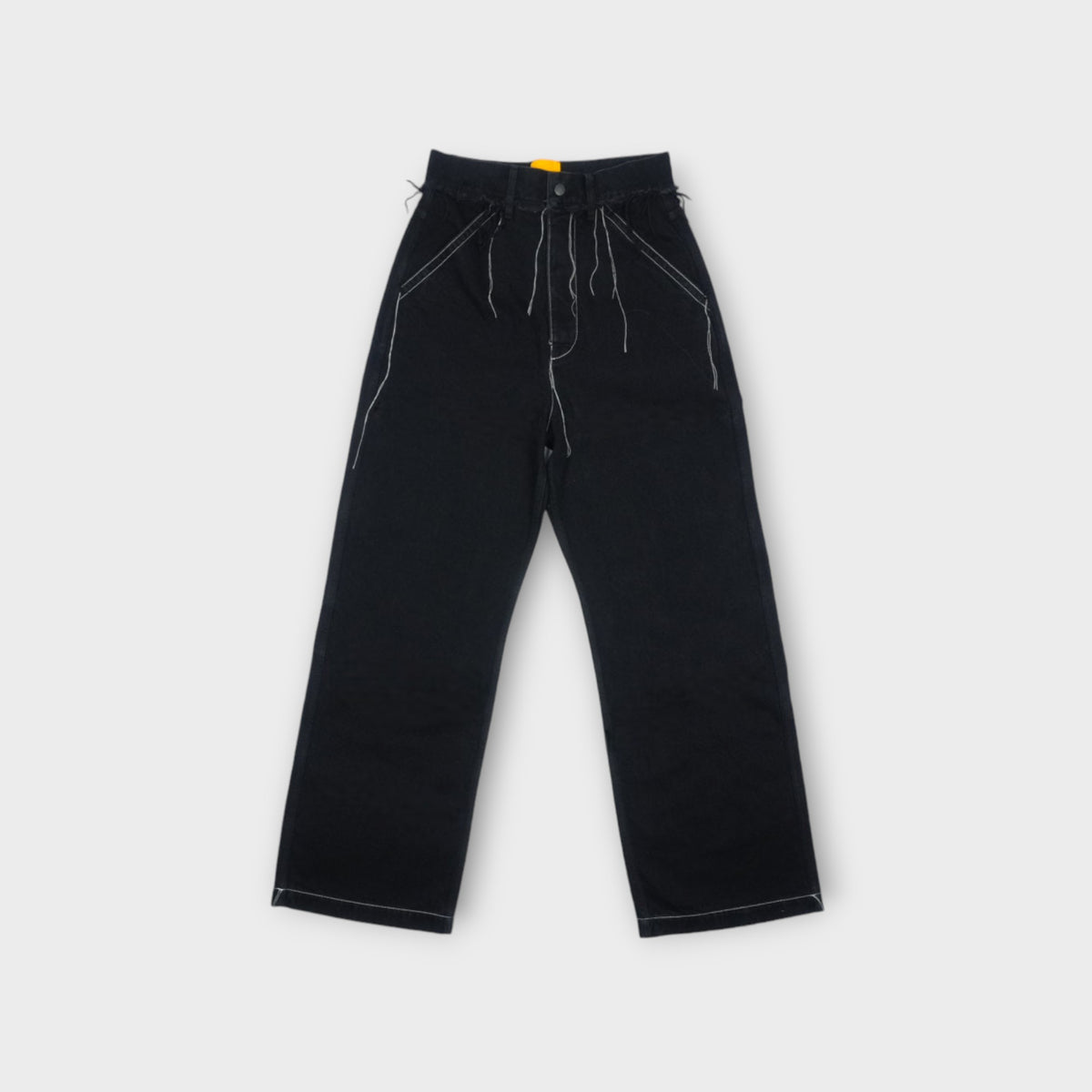 AIREI CONTRAST STITCH BIG FIT DENIM TROUSERS WOVEN – mou by ACROPOLIS