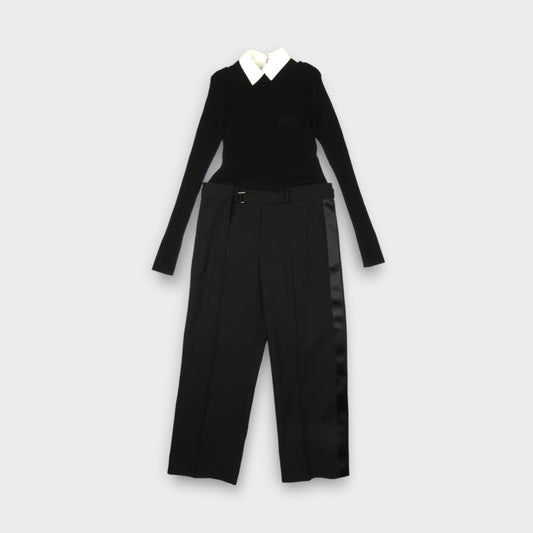sacai Suiting × Knit Jumpsuit
