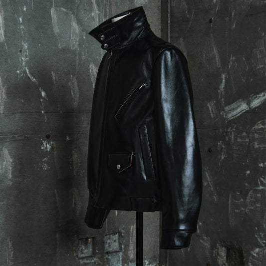 sacai UNISEX Robert Mapplethorpe Graphic Print Leather Jacket